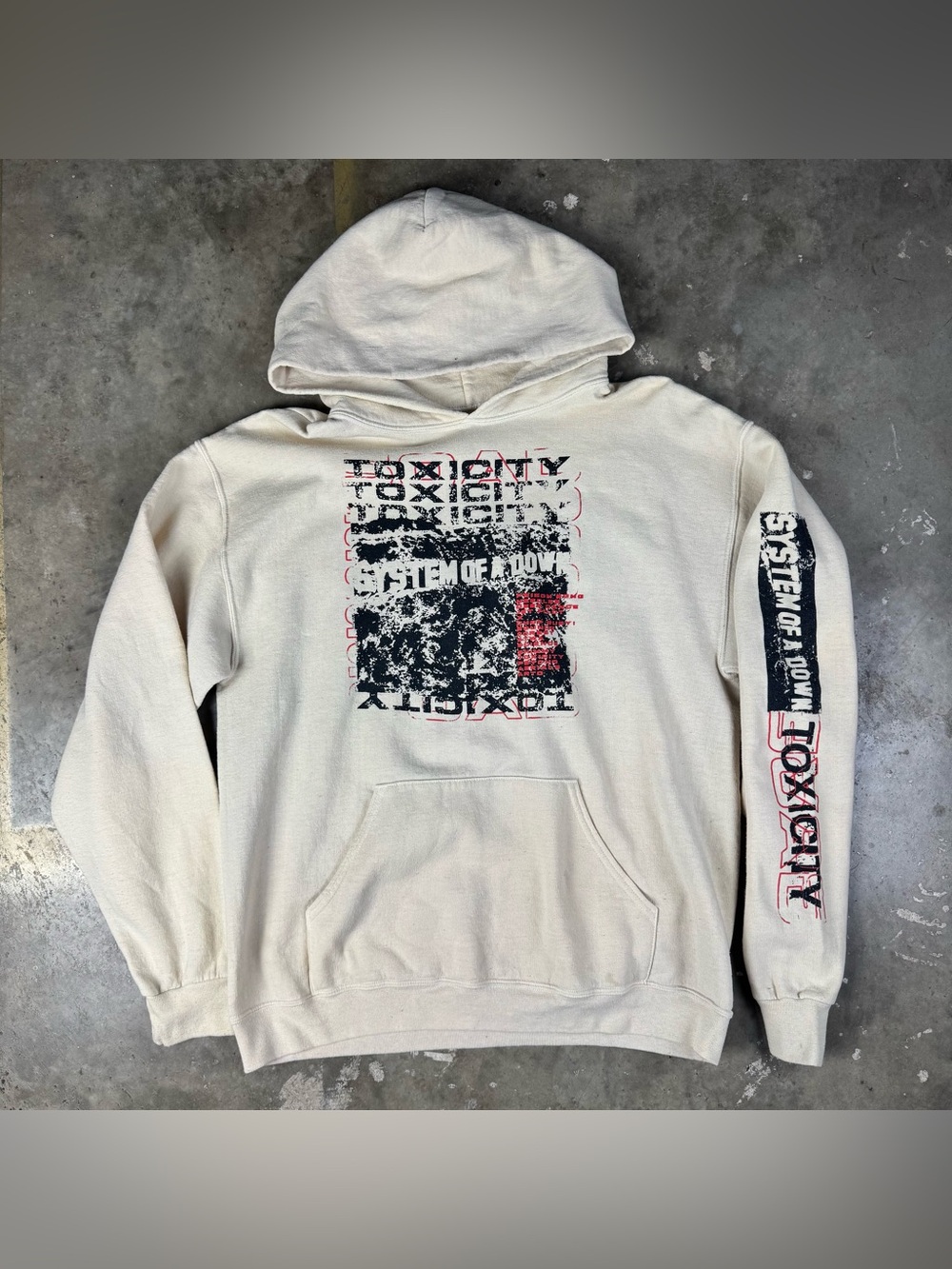 System of a Down Toxicity Hoodie Sz Large Nu Metal Alternative Grunge Merch SOAD